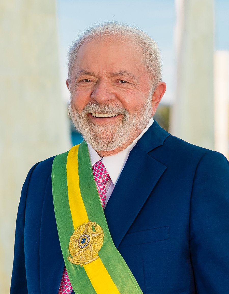 Foto oficial de Luiz Inácio Lula da Silva, presidente da República